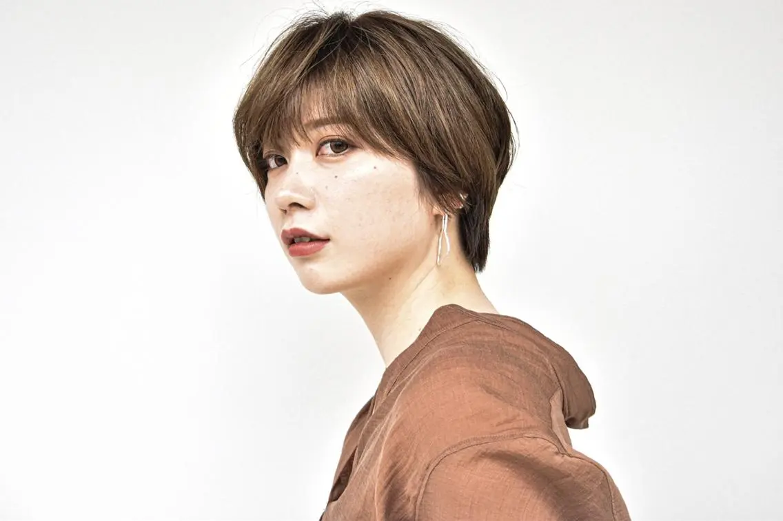 ショート 似合わせ透明感カラー 宇治　ヤマノのヘアスタイル