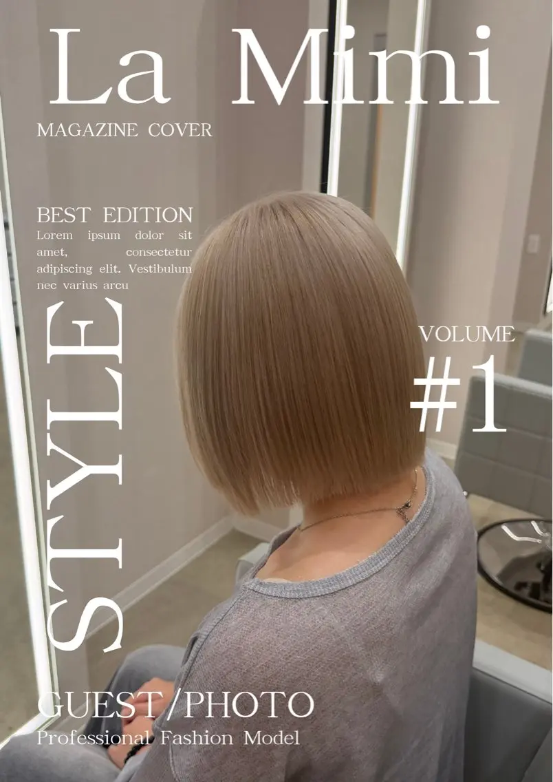 ショート アッシュ ミストバング ハイライト 髪質改善 レイヤーカット ヘアカラー 🫧La Mimi YUI🫧のヘアスタイル