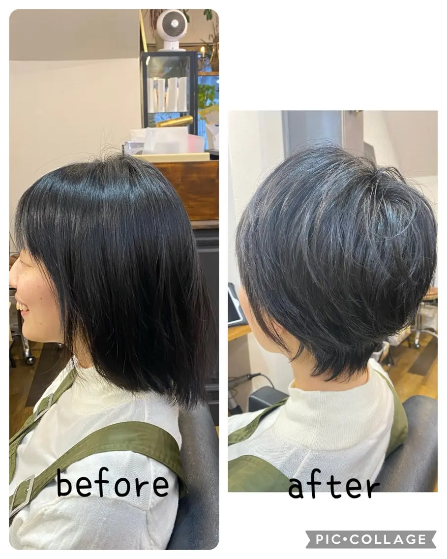 ショート ハンサムショート ショートヘア ひばりヶ丘美容室 カット石井里佳のヘアスタイル
