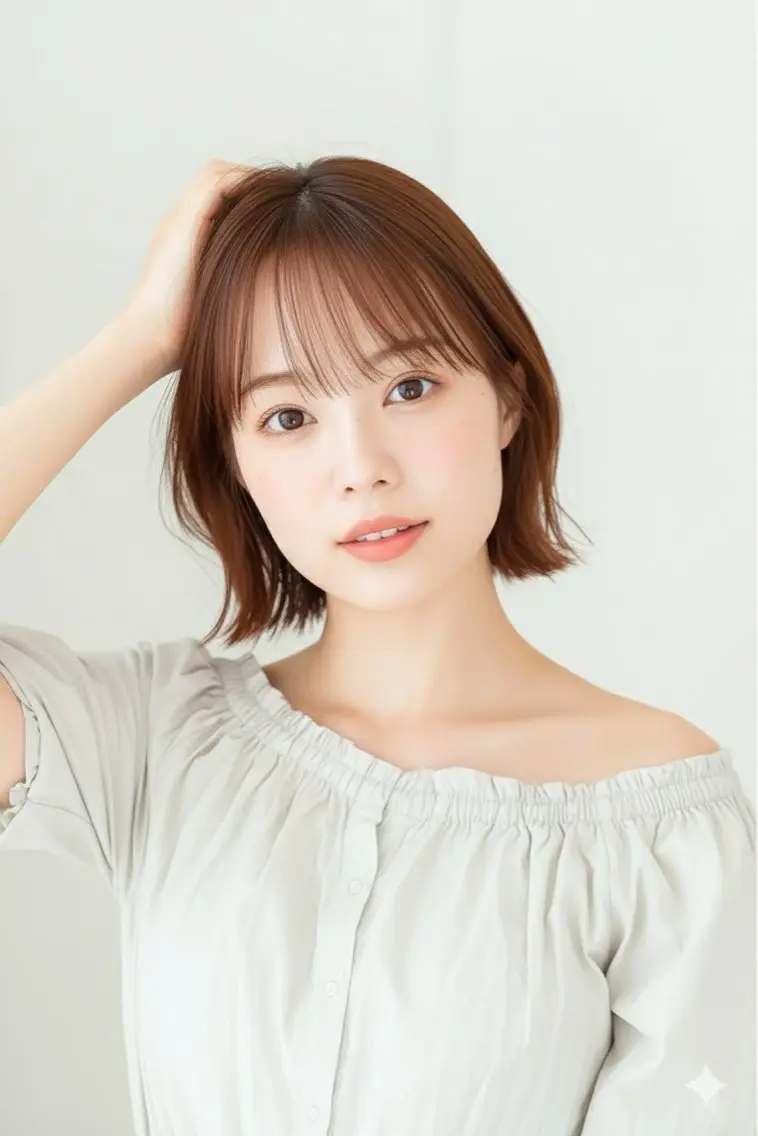 ショート カット ヘアカラー トリートメント ヘッドスパ ヘアセット リベルテ 渋谷のヘアスタイル