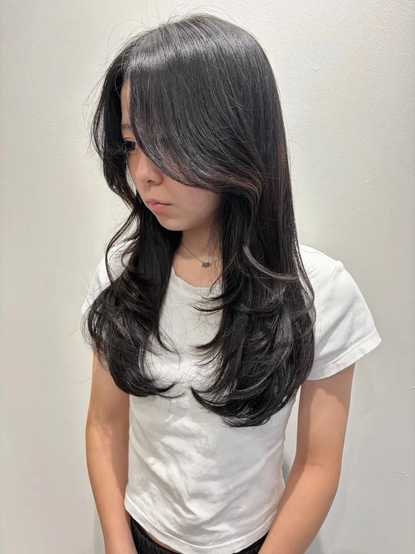 ロング カット 田中 遥陽のヘアスタイル