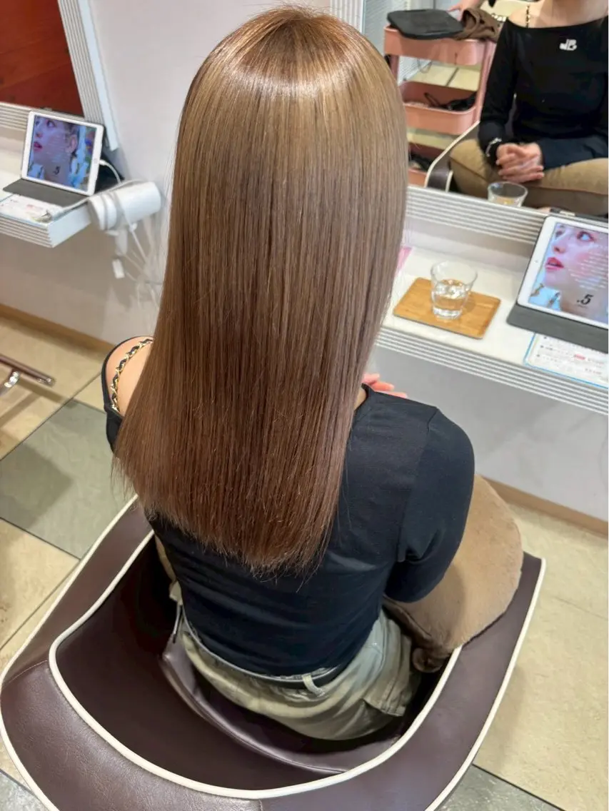 ロング カラー カット ヘアカラー トリートメント 艶カラー/ 縮毛矯正/いくの👒のヘアスタイル