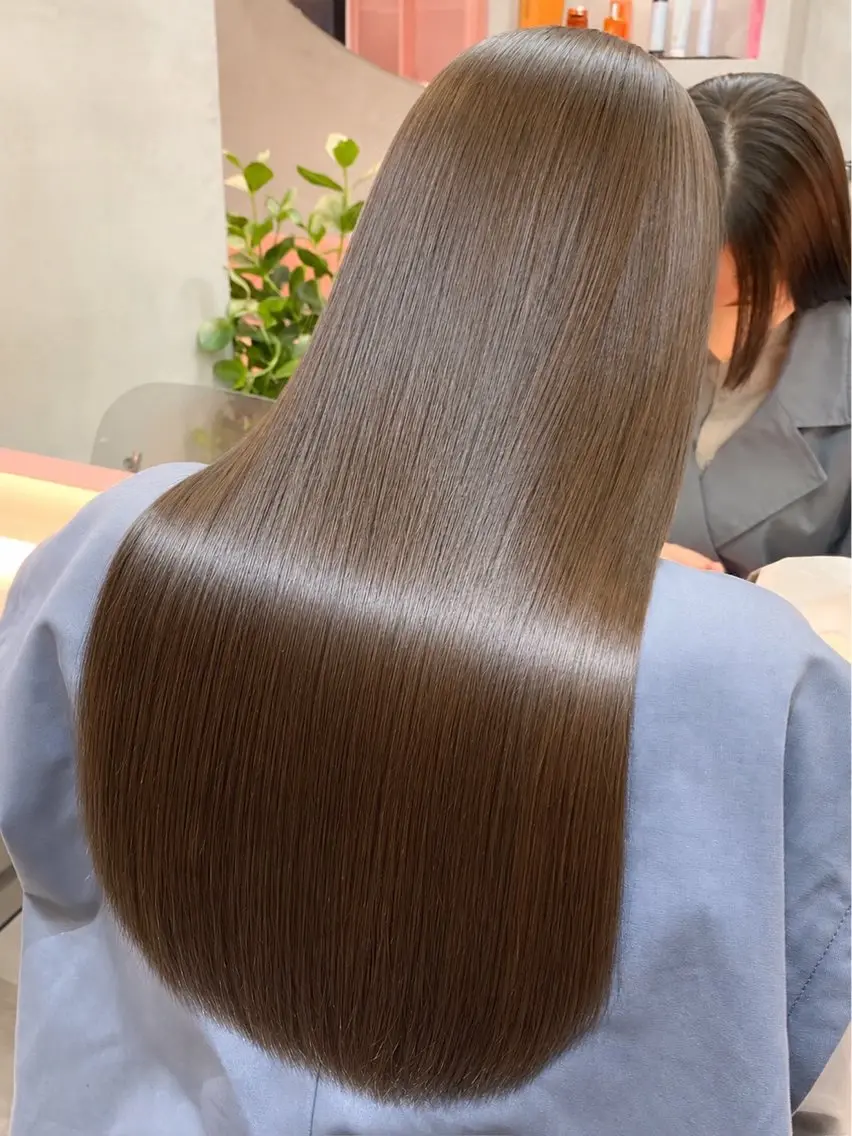 セミロング パーマ 縮毛矯正 トリートメント 🦋韓国風レイヤー/ 艶髪矯正🦋凛太郎のヘアスタイル