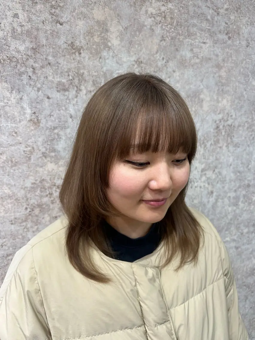 カラー ベージュカラー ブリーチ カット ブリーチカラー/ わきたちえ🌻のヘアスタイル