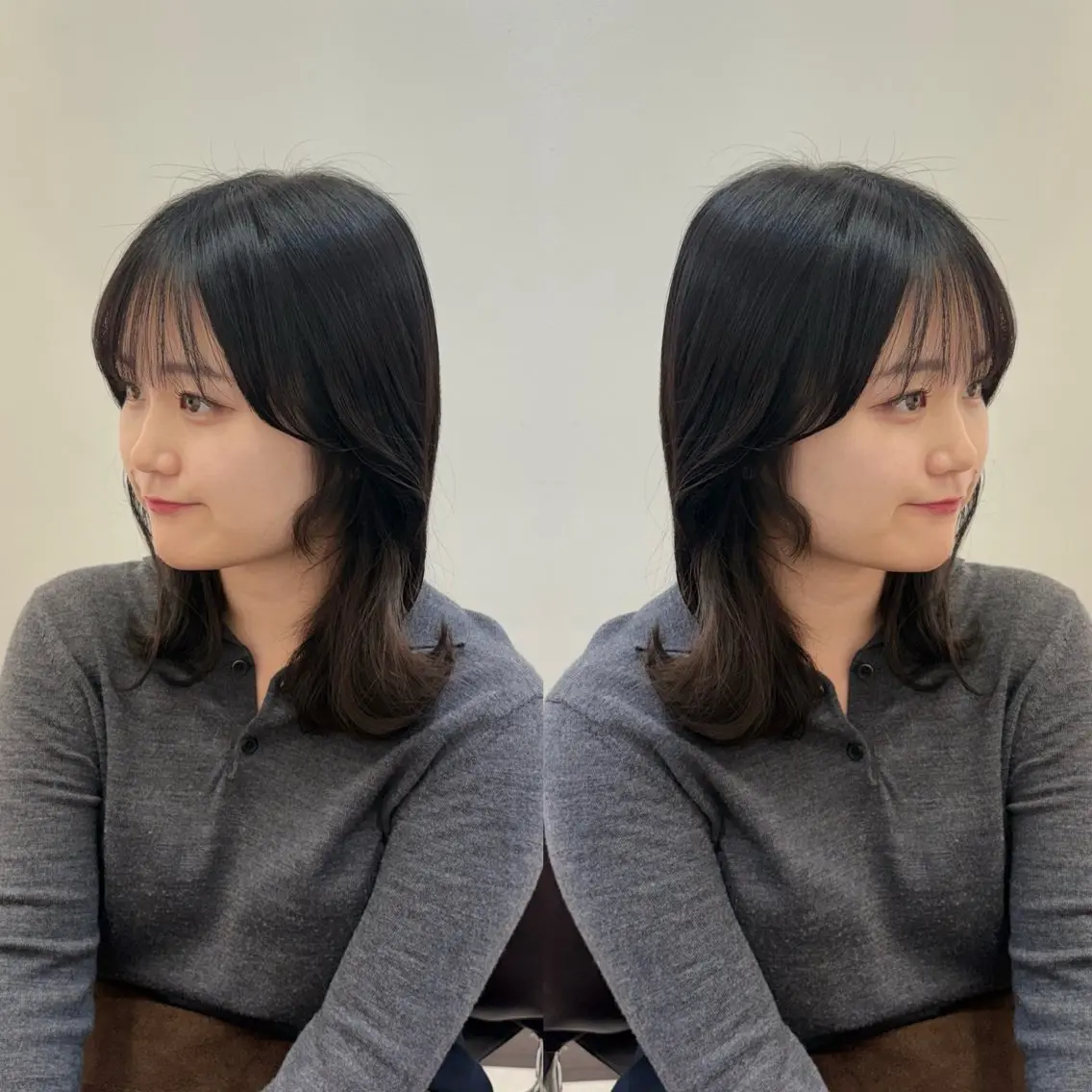 ミディアム カラー カット ヘアカラー Minami. 🩵 再現性特化ヘアのヘアスタイル