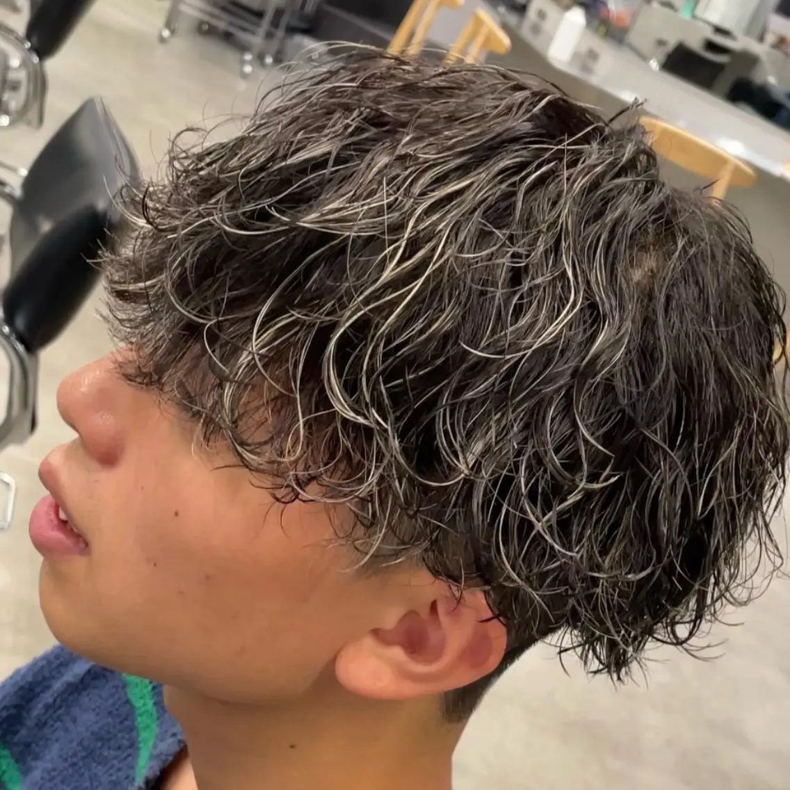 ミディアム カラー ヘアアレンジ メンズ fifth 石川 凪のヘアスタイル