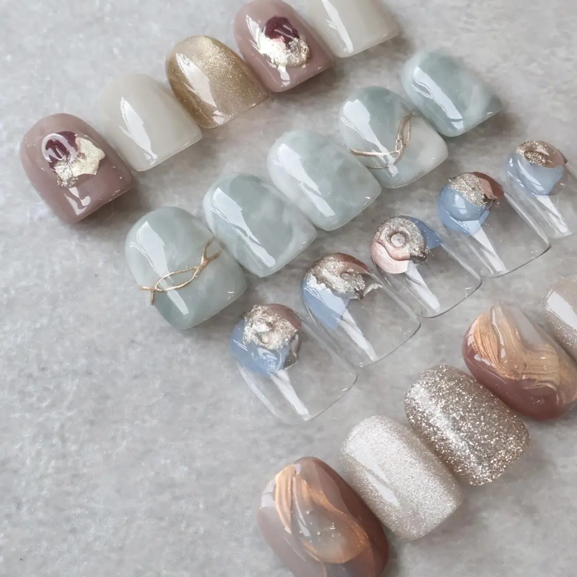 ネイル ハンドネイル NATSUMI tulle:チュールのネイルデザイン