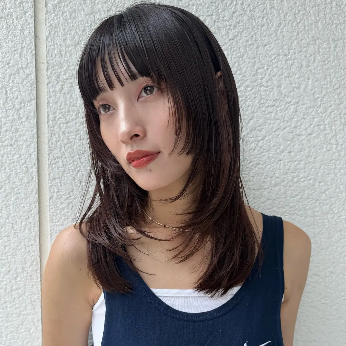 ミディアム 横浜ボブ/レイヤー yu-ka🍃のヘアスタイル