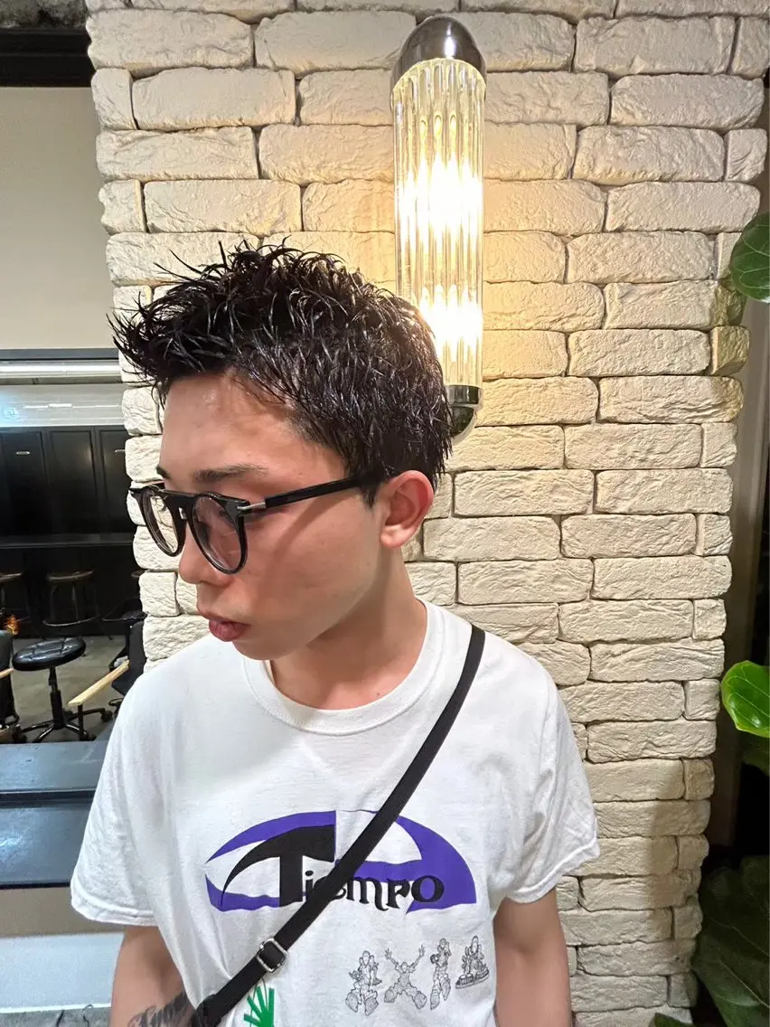 ショート メンズ カット ヘアカラー トリートメント lana hair 新宿/髪質改善のヘアスタイル