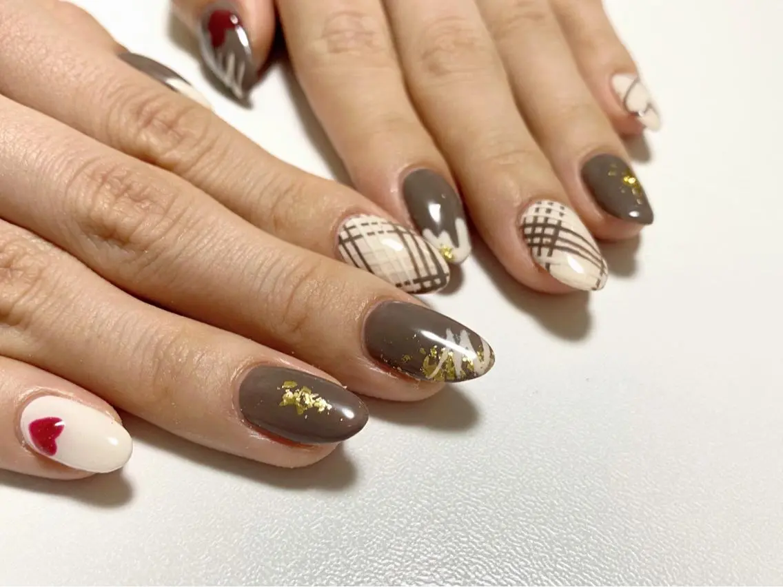 ネイル 持ち込み バレンタイン Josee 山田のネイルデザイン