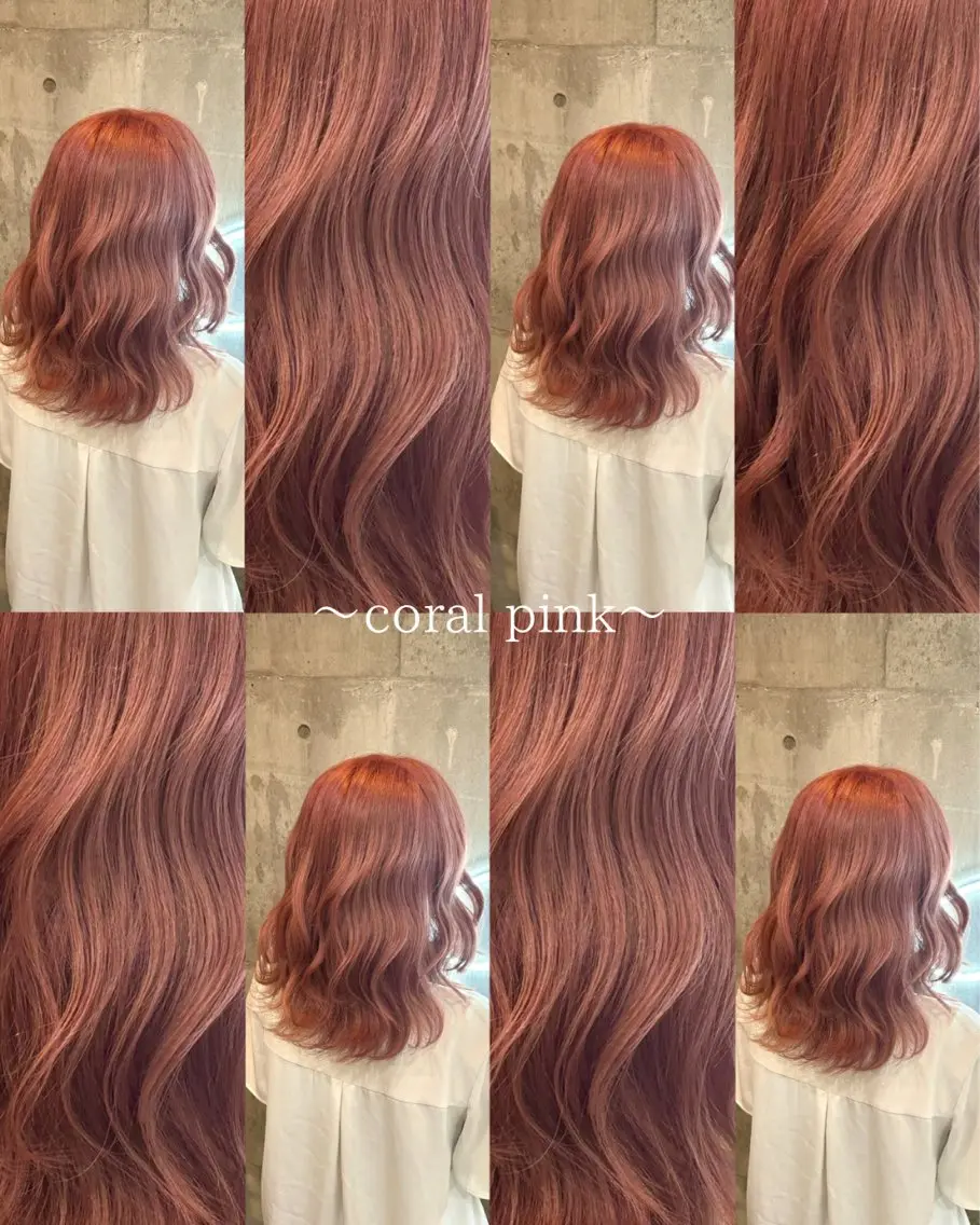 ミディアム プルエクステ ミディアムパーマ ボブ エクステ ハイライト 透明感ハイトーン カラー🦋🌧希咲のヘアスタイル