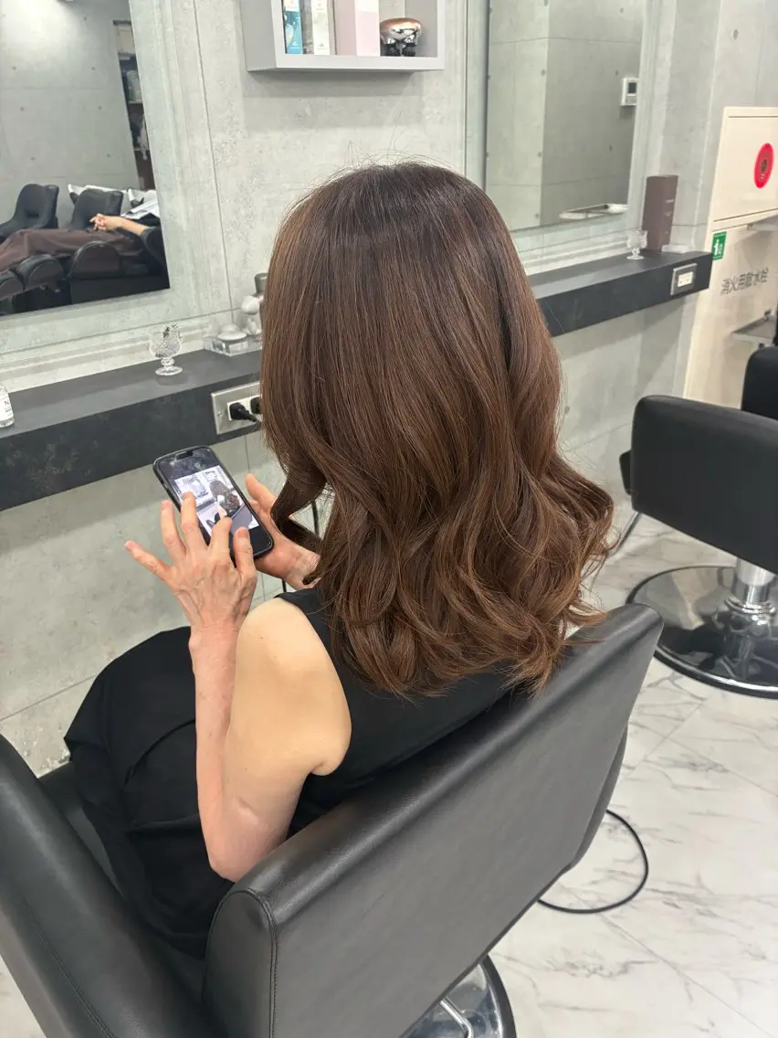 ロング カラー カット ヘアカラー トリートメント Endearing 🌟銀座のヘアスタイル