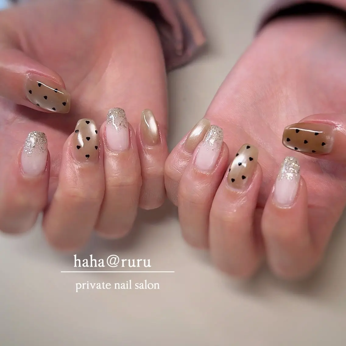 ネイル シンプルネイル ハンドネイル haha@ ruruのネイルデザイン