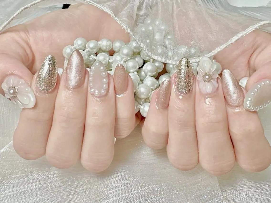 オフ込み90分❤️🔥持ち込みデザイン¥6980💅デザイン、パーツ4本まで🥨 ✨6980の写真