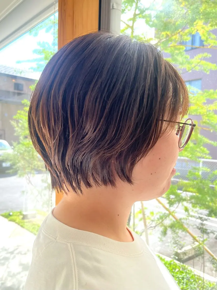 ショート カット パーマ/縮毛矯正 揚村武斗のヘアスタイル