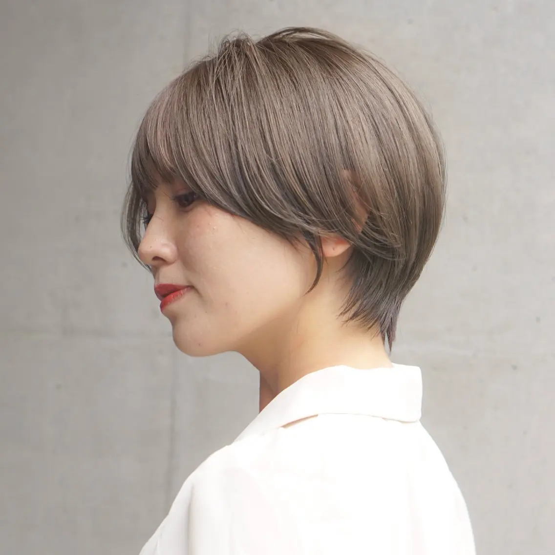 ショート カラー ショートヘア カット ヘアカラー トリートメント 池田識之 髪質改善のヘアスタイル