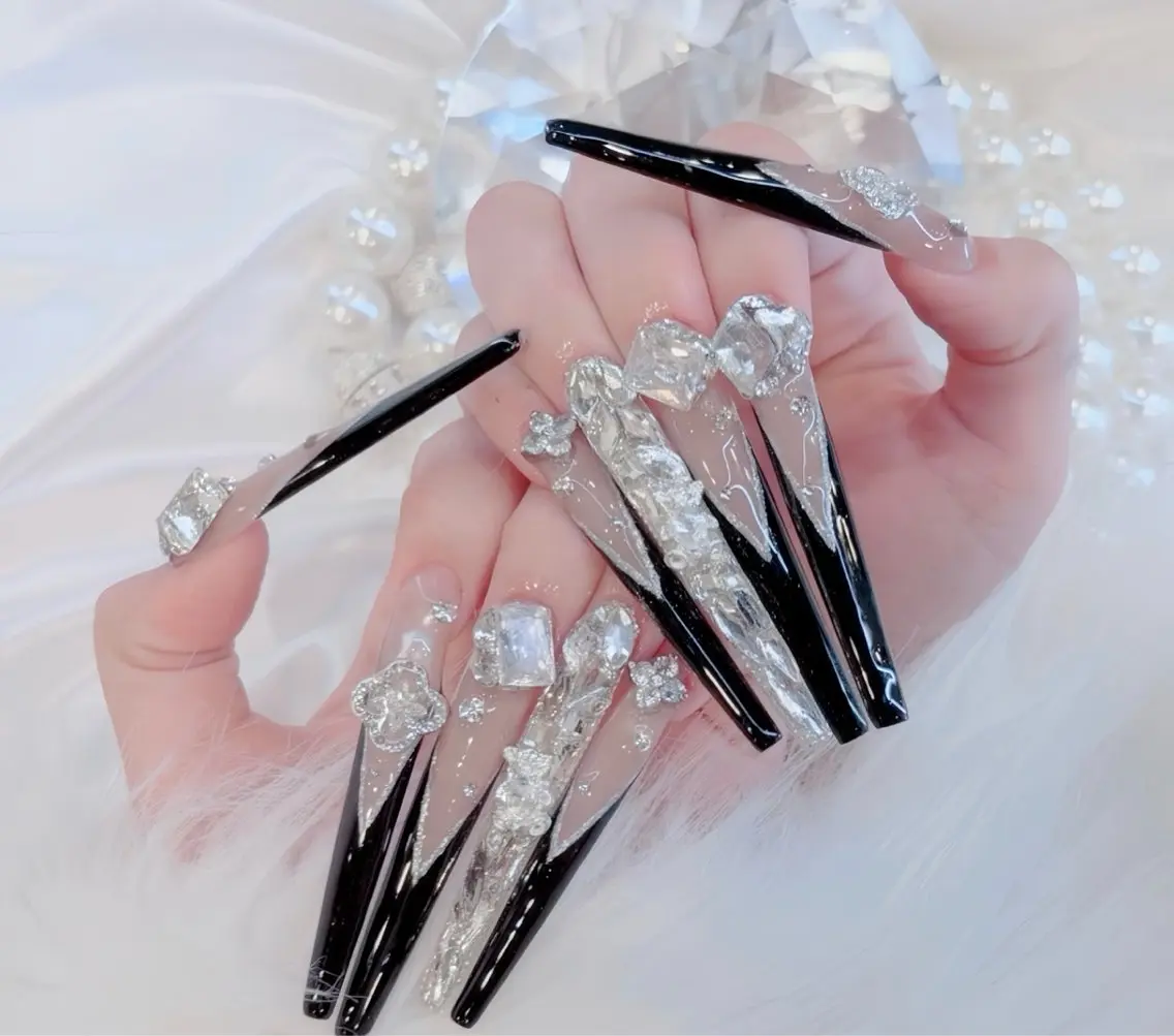 ネイル アニマル柄 べっ甲ネイル ブルー ボルドー ブラウン ハンドネイル Rin Nail 新大久保店のネイルデザイン