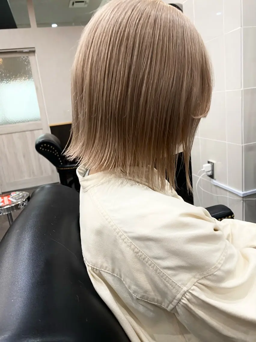 ショート ヘアカラー トリートメント 💖透明感カラー HAYATO💖のヘアスタイル