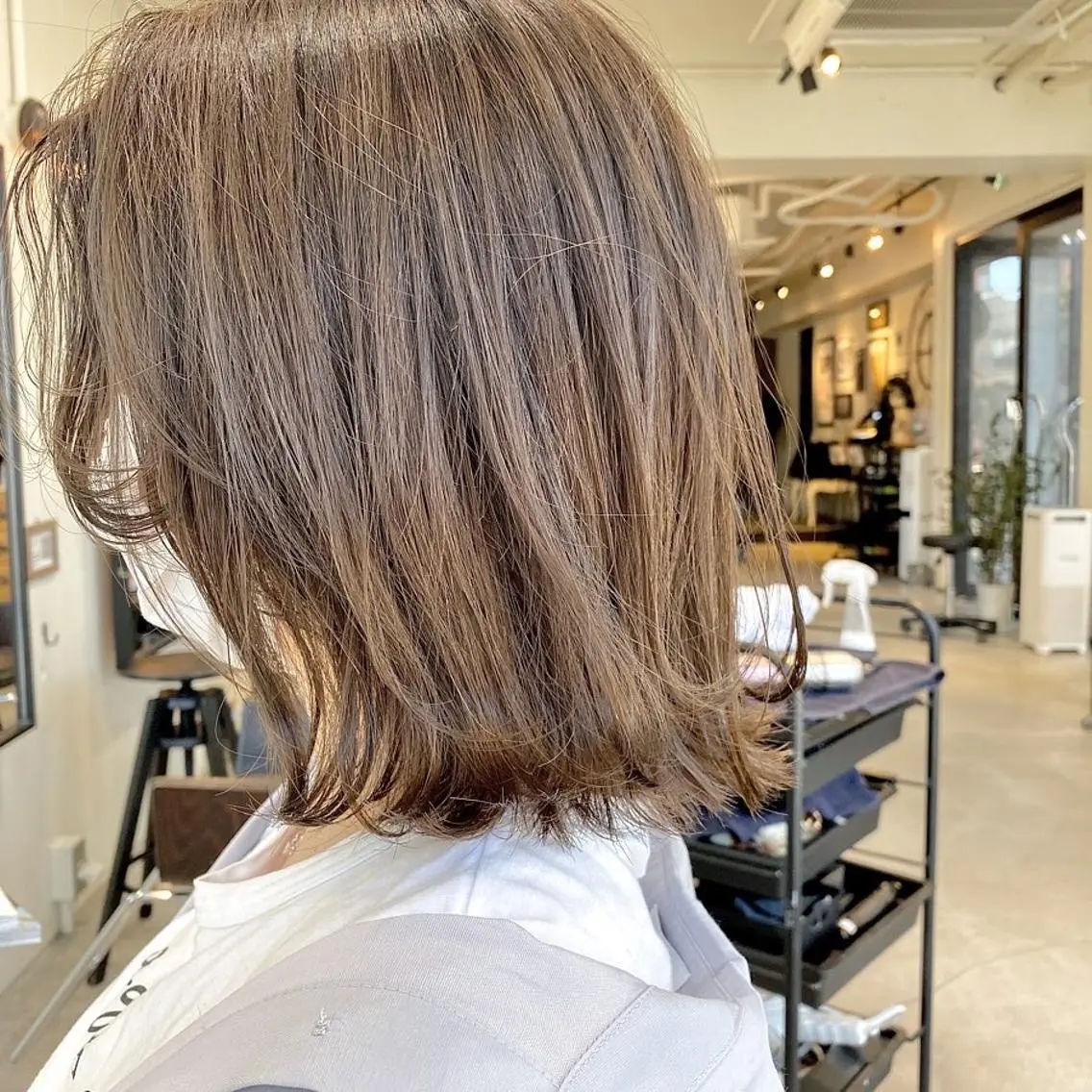 ミディアム カラー ヘアアレンジ 【ダメージレス施術】 【透明感】北村 拓也のヘアスタイル