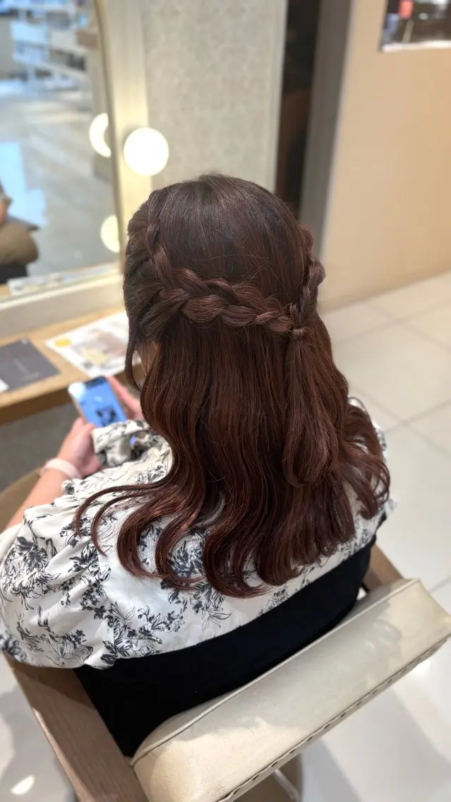 ヘアアレンジ ヘアセット 🍒Natsuka /ガーリー/アレンジのヘアスタイル