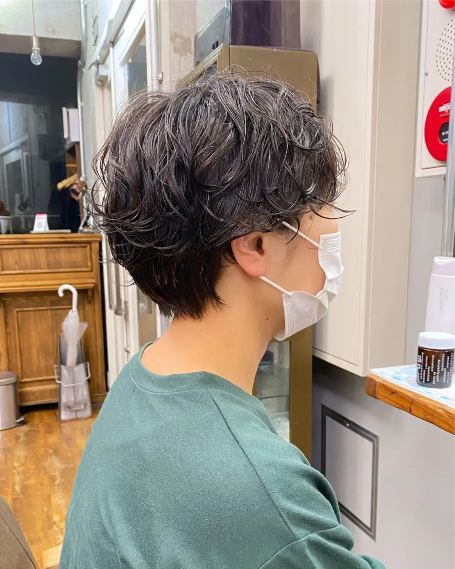 ショート カット パーマ パーマ/ 🌿nanakoのヘアスタイル
