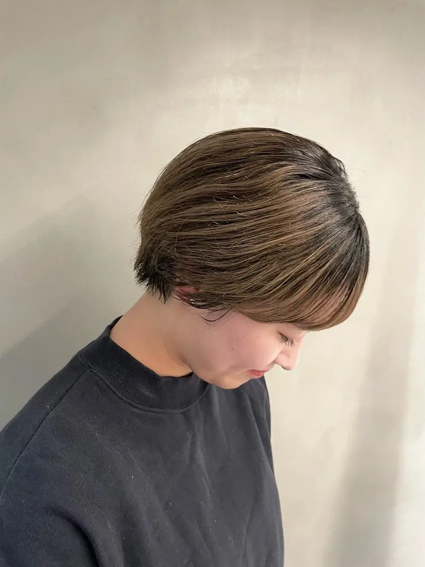 ショート カラー 🪞透け感&韓国ヘア 🪞honokaのヘアスタイル