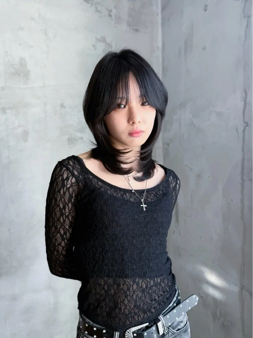 ミディアム カット ヘアカラー Koko . 【高円寺】のヘアスタイル