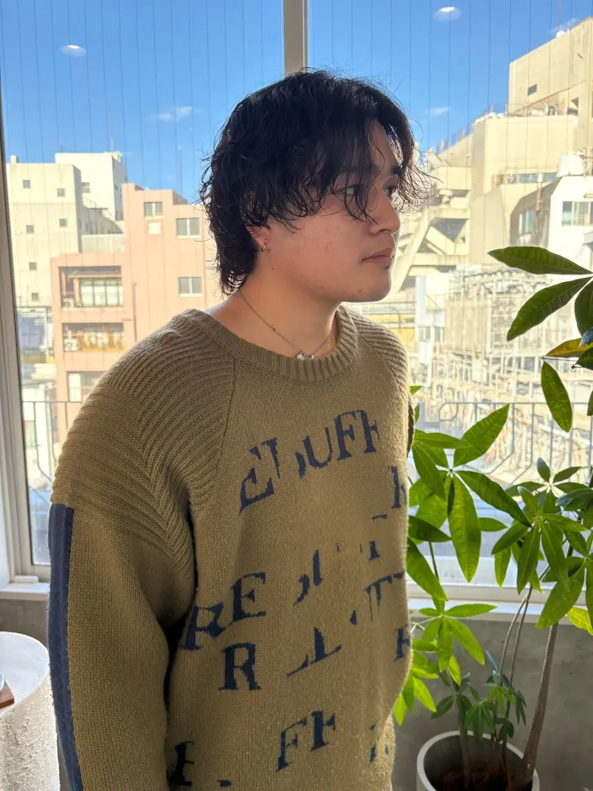 【初パーマ不安な人専用】失敗しないメンズカット+ニュアンスパーマの写真