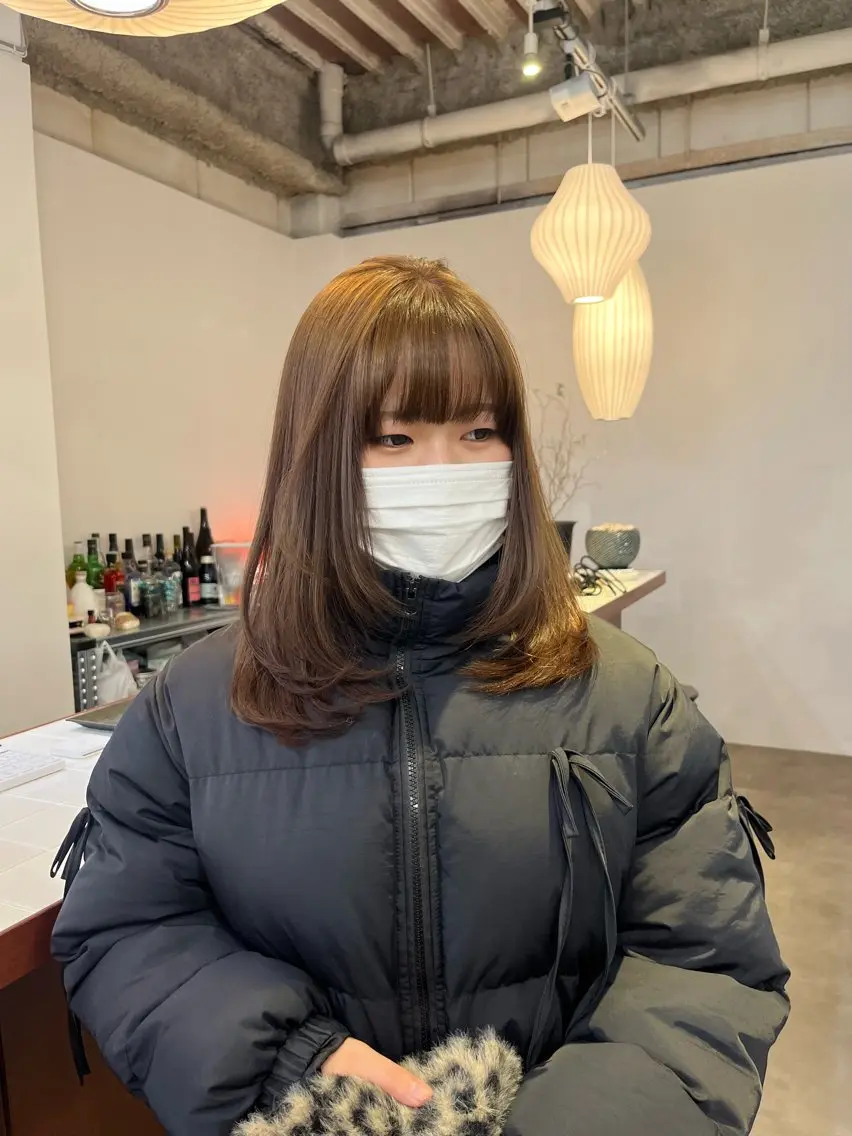 ミディアム カラー Sanaダブルカラー ✨️パルコ徒歩1分のヘアスタイル