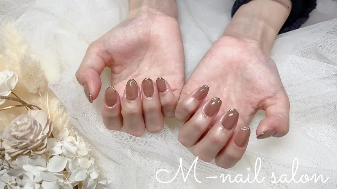 ネイル シンプルネイル M_ nail salonのネイルデザイン