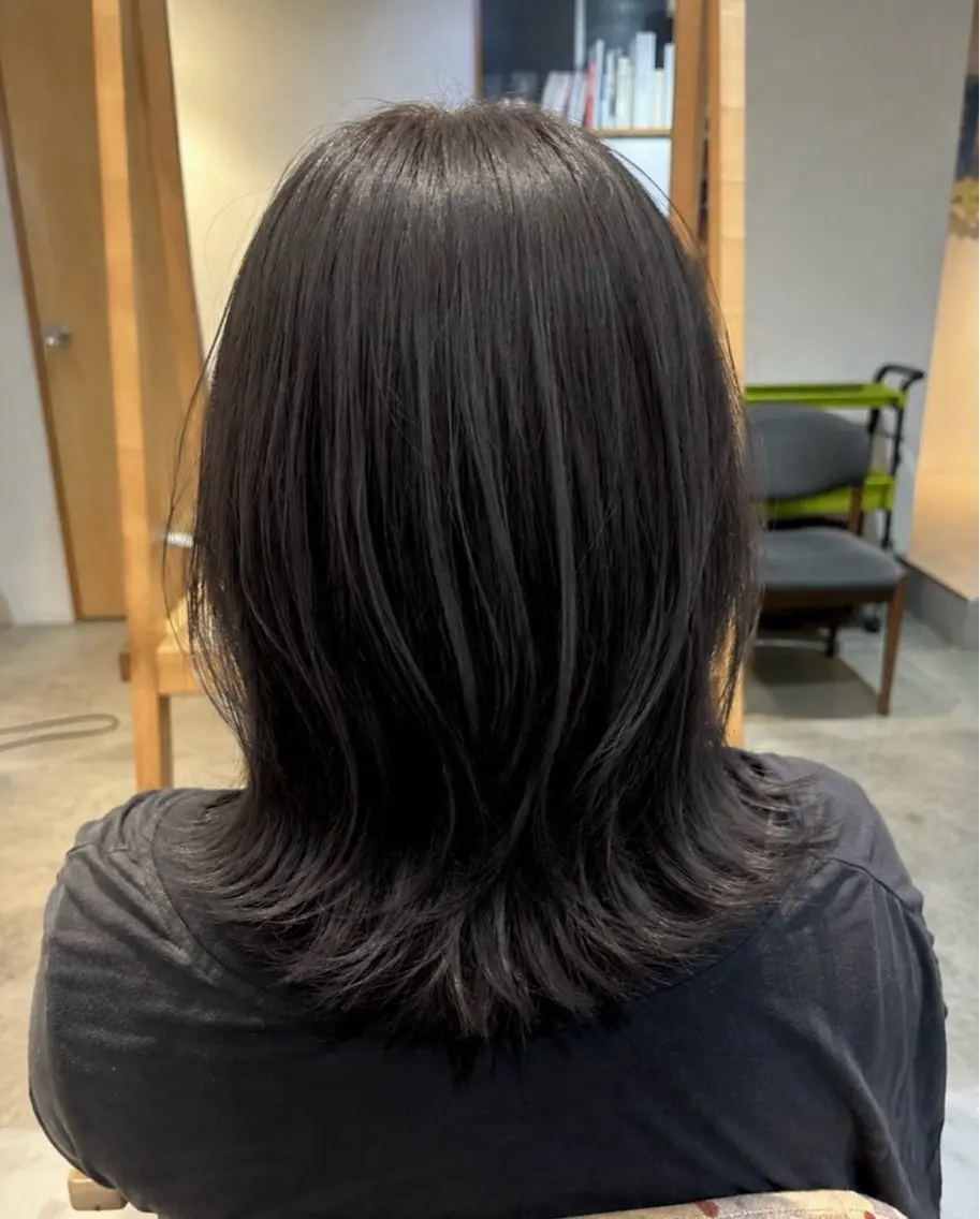 ミディアム カラー 透明感カラー ヘアカラー トリートメント hinano 似合わせ/柔らか🫧のヘアスタイル