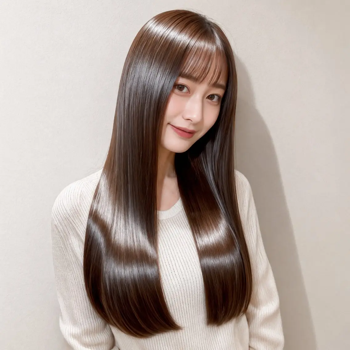 🉐 【4.5月限定】🌈人気No.1🌈カット+／韓国髪艶カラー／+髪質改善トリートメントの写真