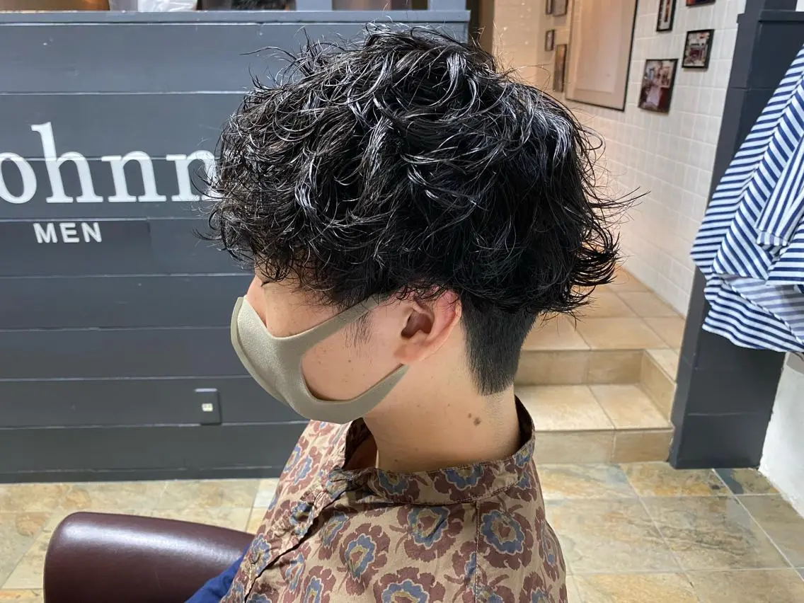 ショート パーマ カット パーマ 🌞メンズパーマ ONOE💈のヘアスタイル