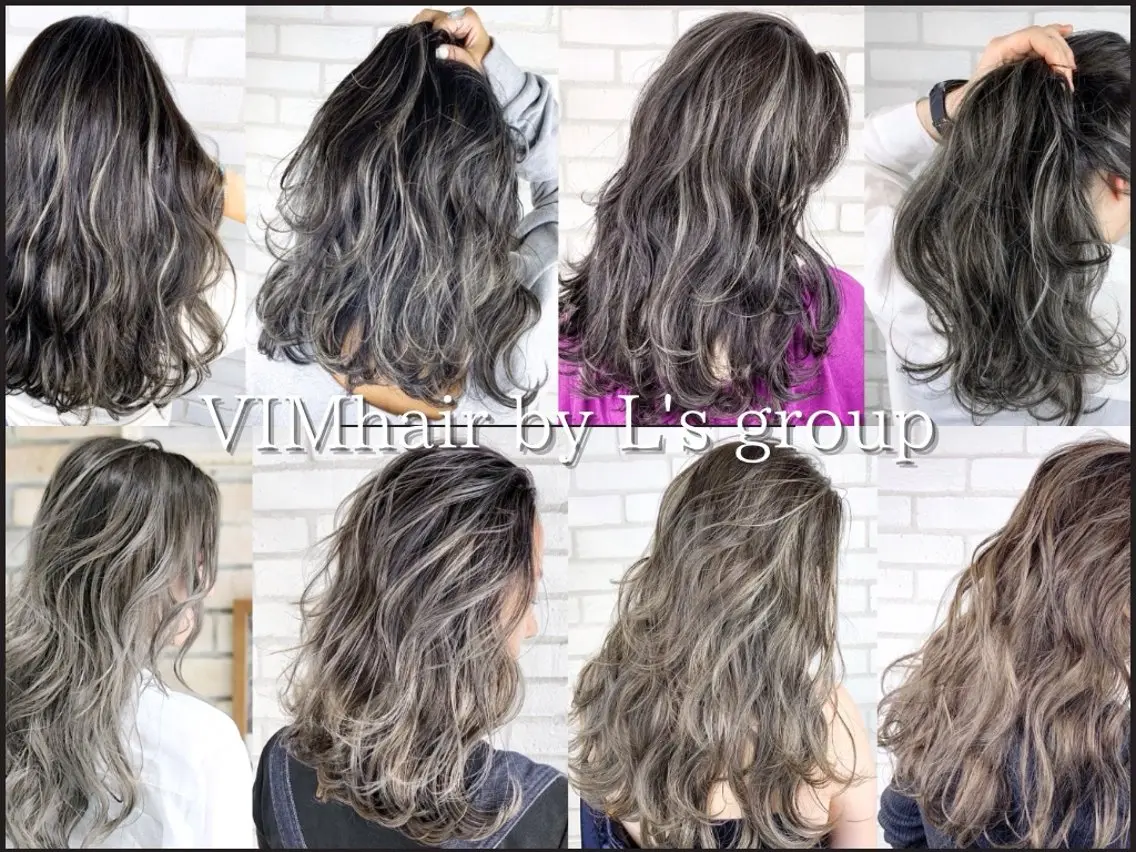 ロング カラー ヘアアレンジ ハイライトカラー ハイライト VIM hairおもろまち店のヘアスタイル