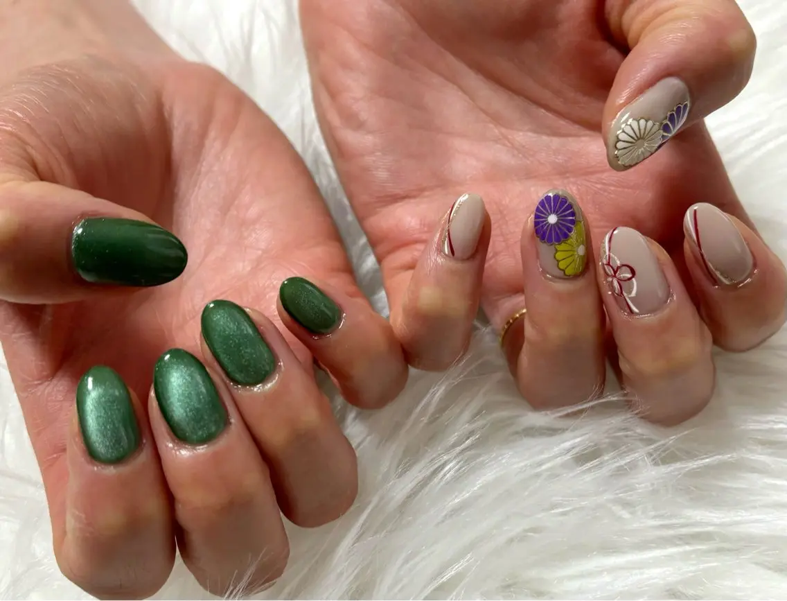 ネイル ハンドネイル nail salon HIRUKANAのネイルデザイン