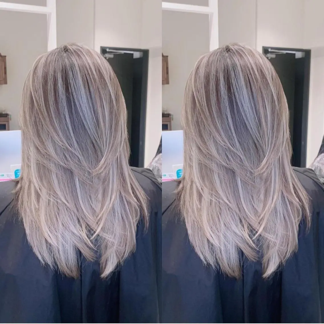 ロング カラー ブリーチ ケアブリーチ ハイライトカラー インナーカラー ハイライト ヘアカラー 福西 洋斗のヘアスタイル