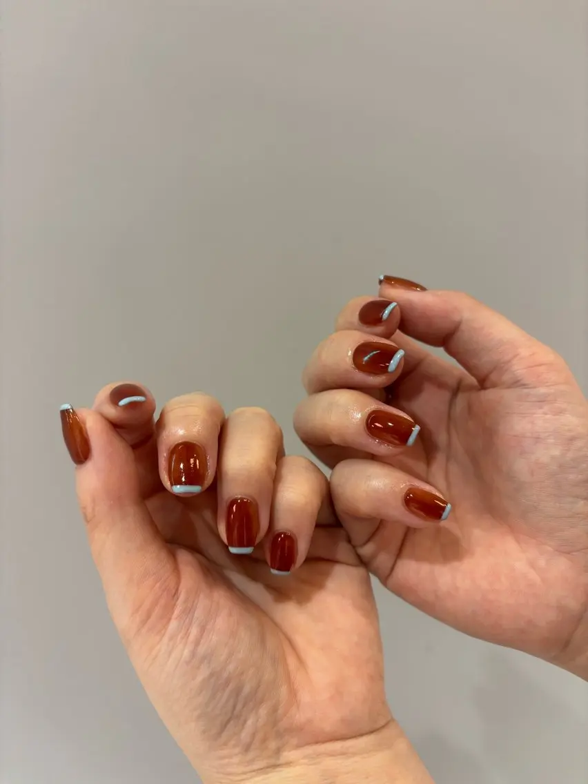 ネイル フレンチネイル MIHO LANDTENJINのネイルデザイン