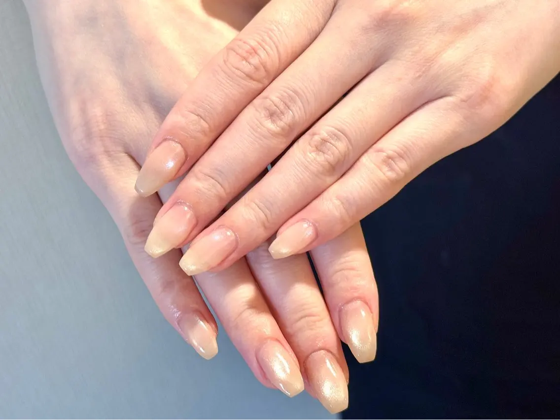 ネイル マグネットネイル ワンカラーネイル JOJO🤍 nailのネイルデザイン