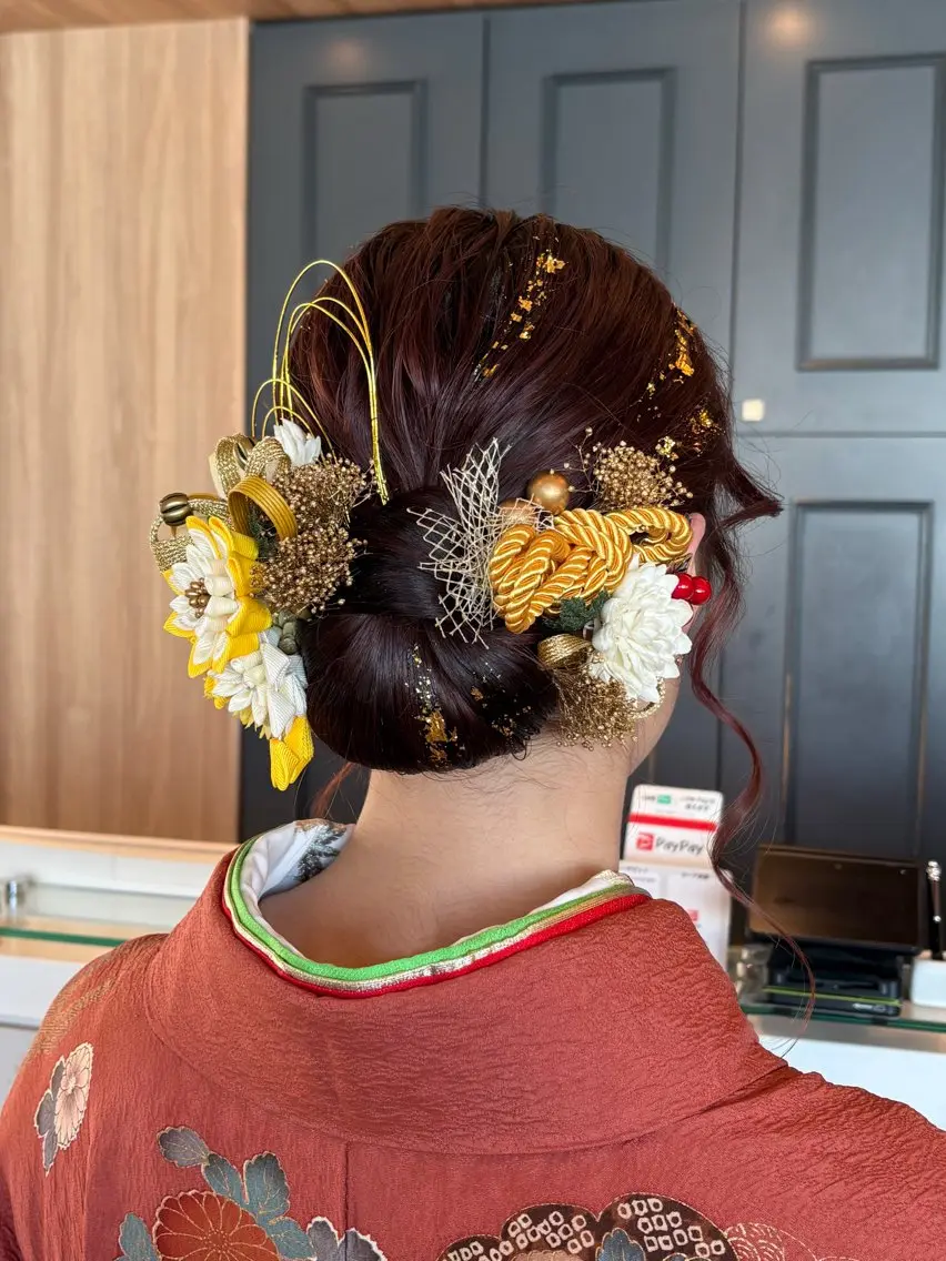 🌸卒業式🌸袴着付け+ヘアセット＋メイク🎀の写真