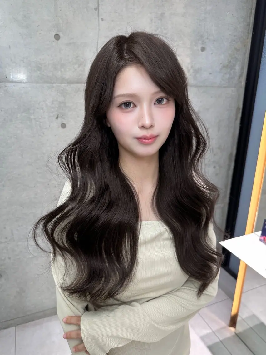 セミロング カラー カット ヘアカラー トリートメント 《髪質改善✖️オリー ブ🧸》小嶋拓也のヘアスタイル