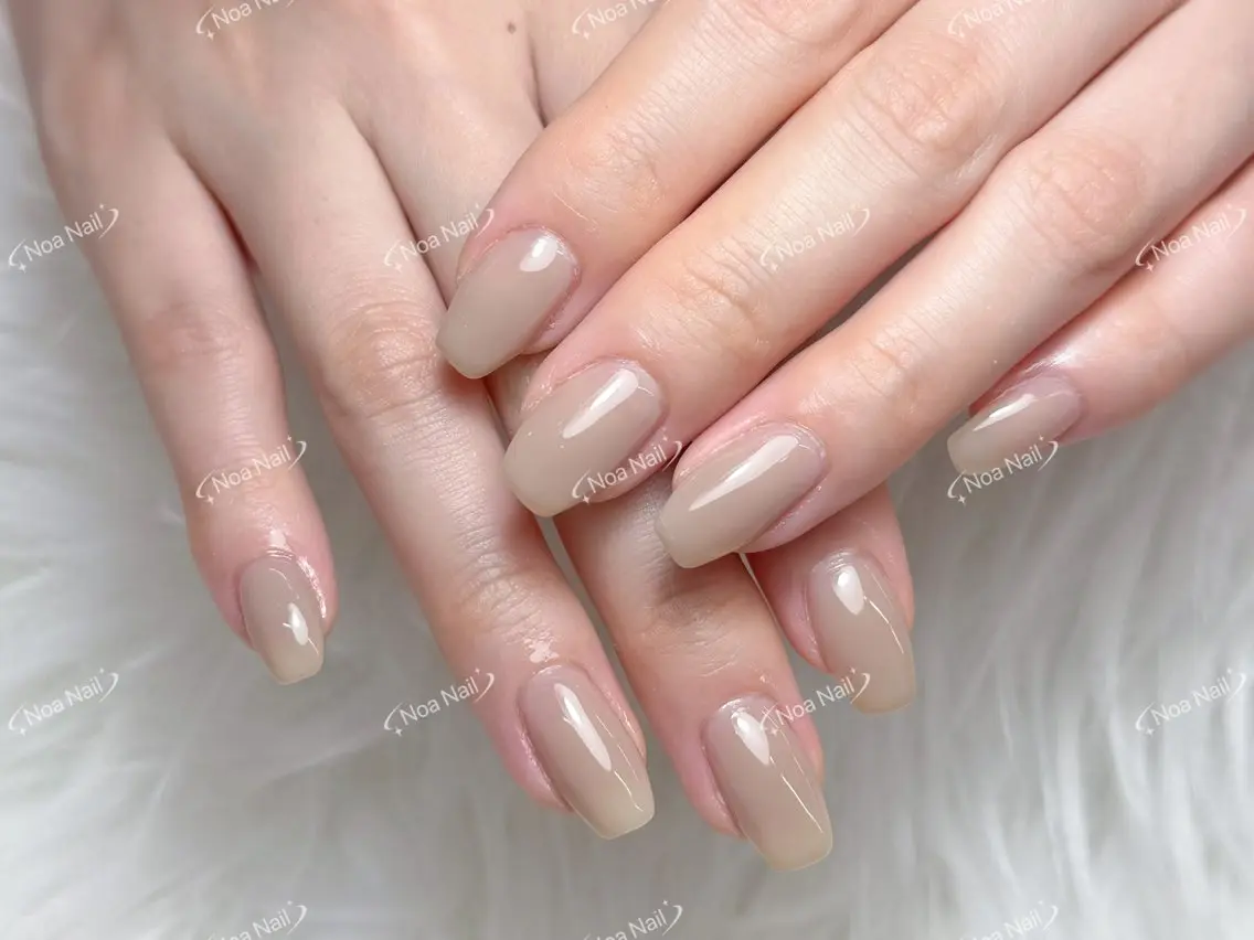 ネイル フレンチネイル グラデーション 韓国ネイル マグネットネイル 持ち込み ハンドネイル Noa Nailのネイルデザイン