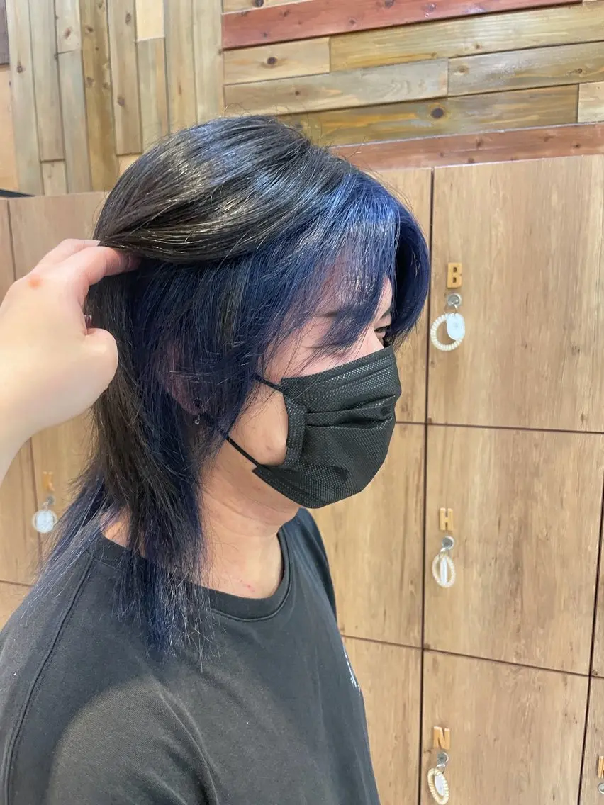 カラー メンズ カット ヘアカラー メンズパーマ/ウルフ /似合わせカット滉一のヘアスタイル