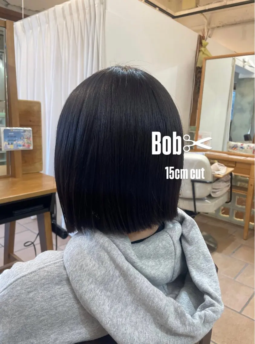 ショート 顔周りレイヤー☆ スパ☆石上遥楓のヘアスタイル