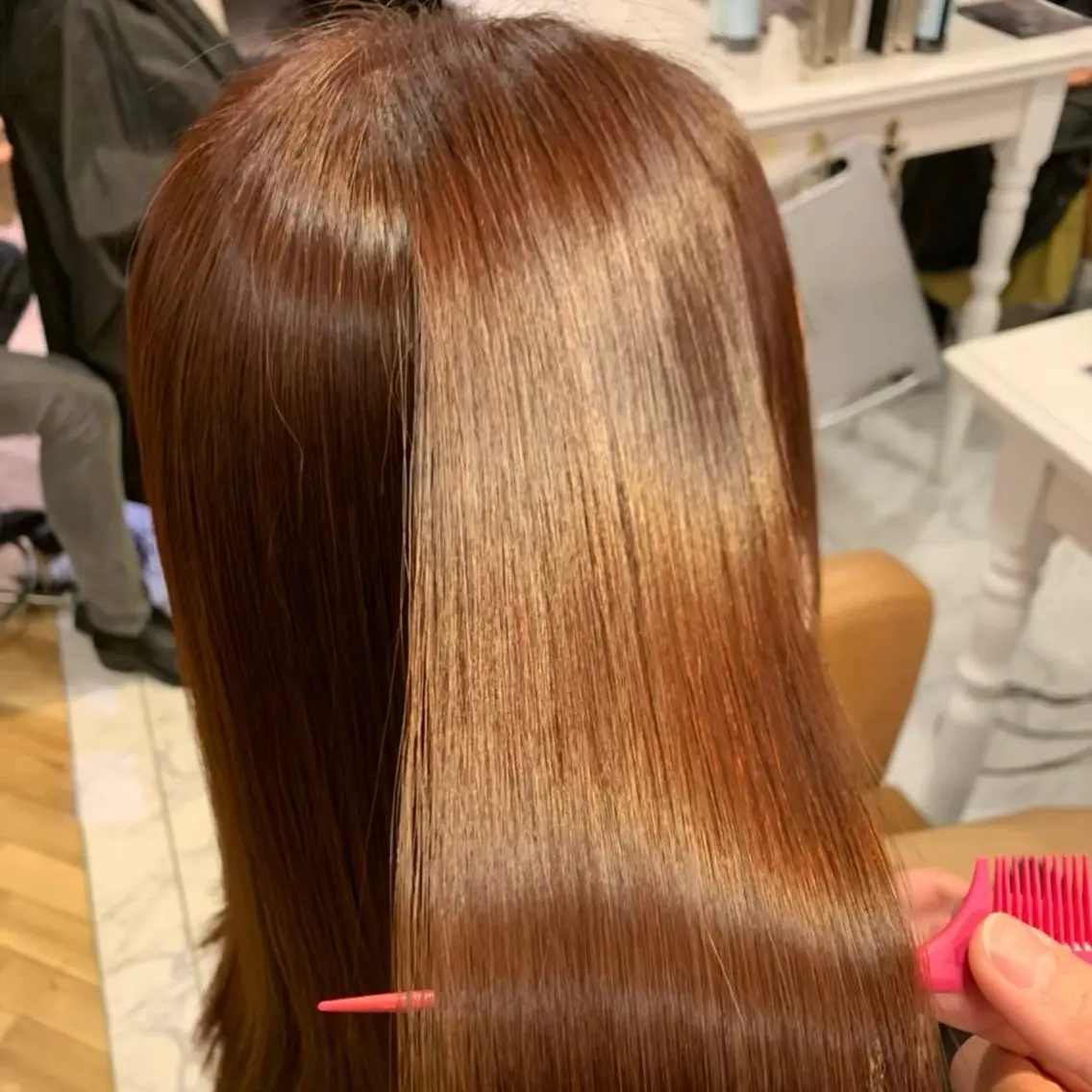 ロング カラー ブラウンカラー 透明感カラー💖/ 縮毛矯正/arisaのヘアスタイル