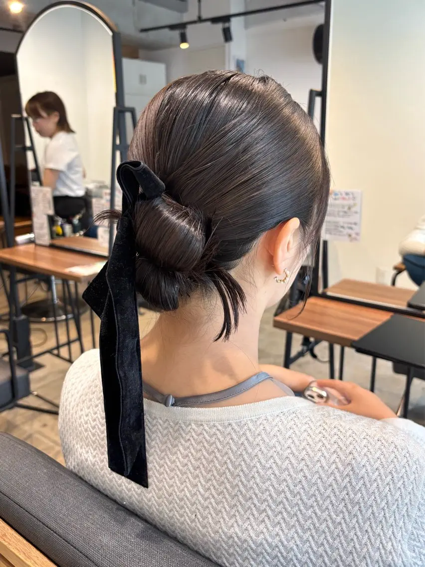 ヘアアレンジ ヘアセット 透明感カラー💎前髪 顔まわり/小由葵のヘアスタイル