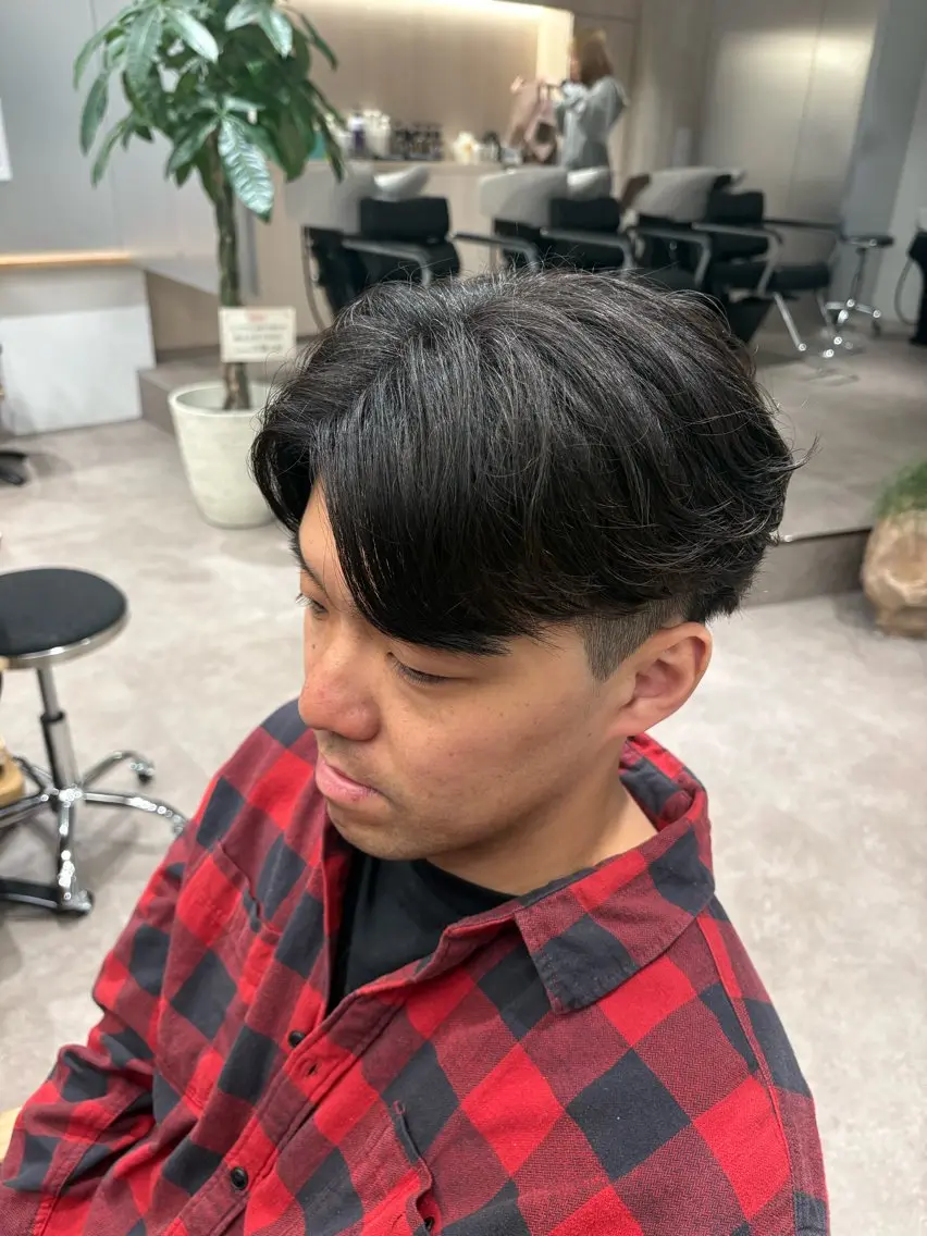 ショート メンズ フェザーパーマ メンズパーマ カット パーマ Hiroki /walt名駅店のヘアスタイル