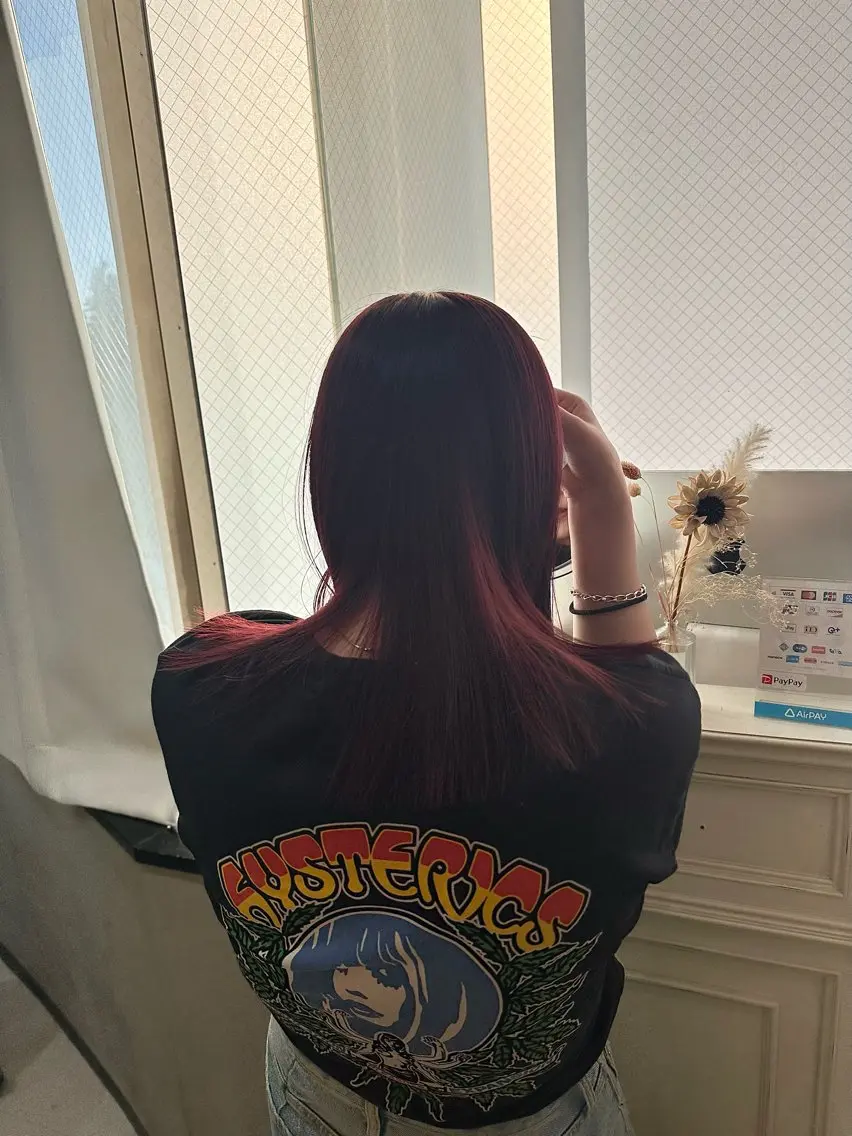 セミロング カラー 色落ちまでキレイに! !女性サロンのヘアスタイル