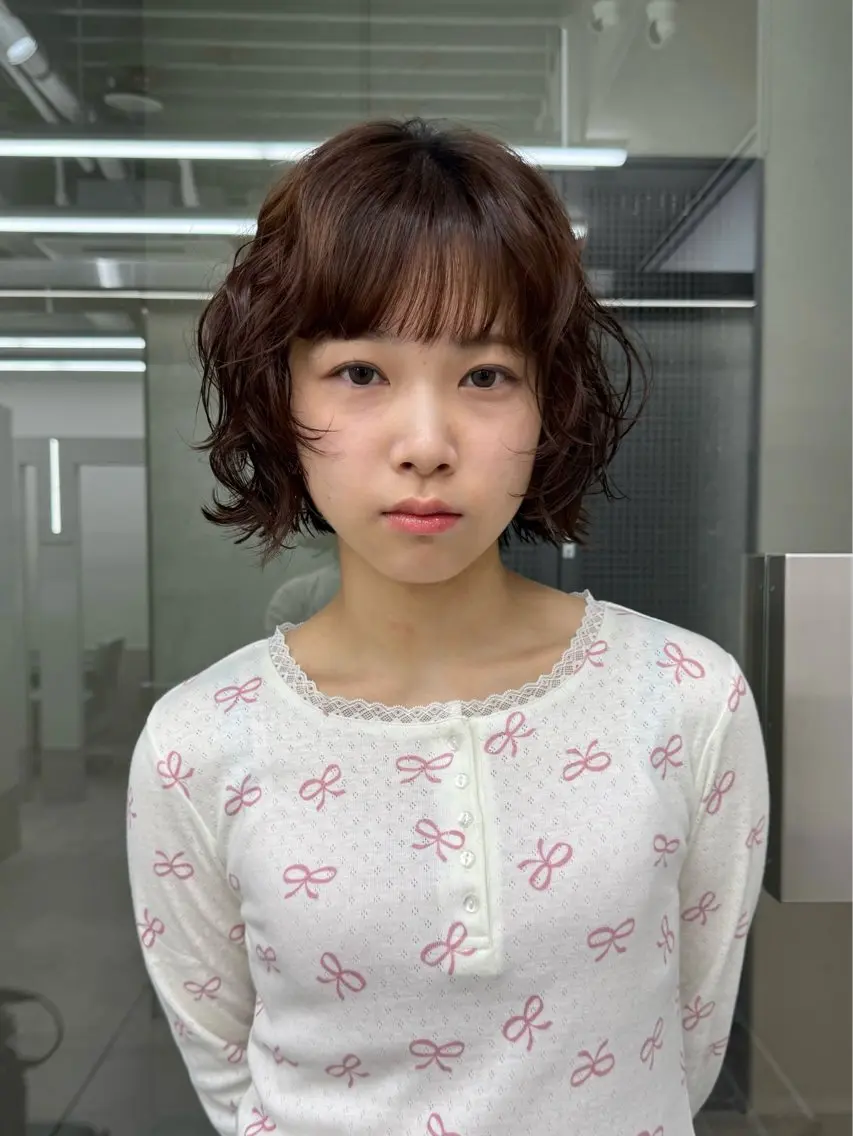 ショート パーマ カット パーマ 🫧ショートパーマ ボブパーマ🫧 糸瀬のヘアスタイル