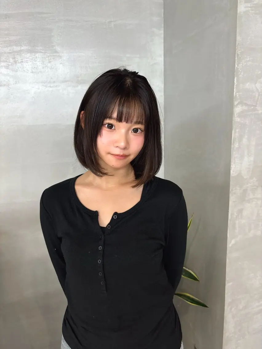 ショート ボブレイヤー ボブ 顔まわりレイヤー 顔周りカット ハッシュカット 👑似合わせレイヤー が好評👑佐久田のヘアスタイル