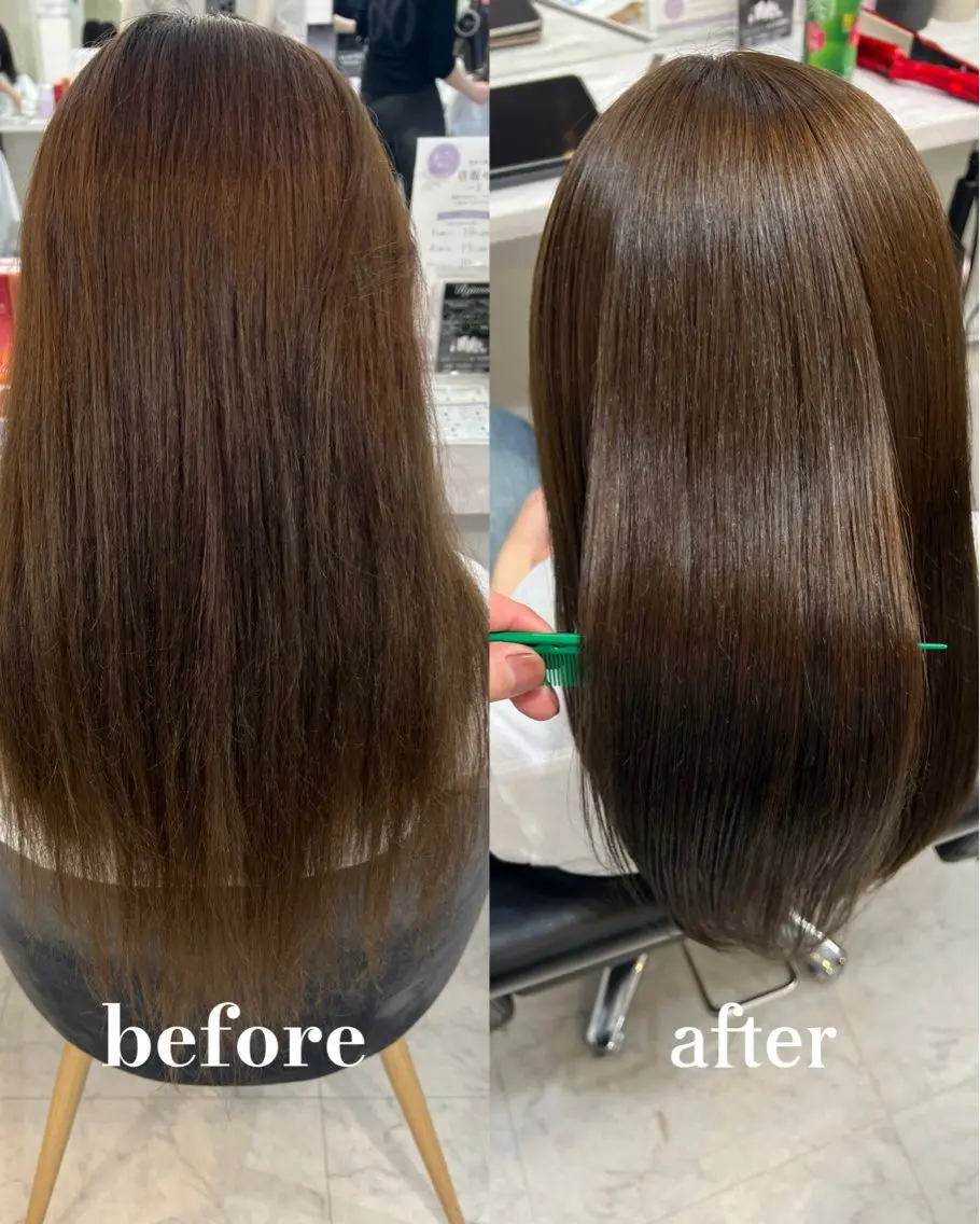 セミロング カラー グレージュ オリーブグレージュ オリーブグレー カット ヘアカラー トリートメント ✨レイヤー/髪質改善 /エクステ✨ナカムラのヘアスタイル